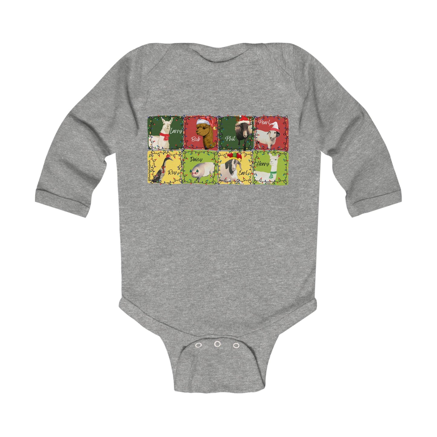 CHRISTMAS WITH THE WHOLE GANG - LONG SLEEVE ONESIE