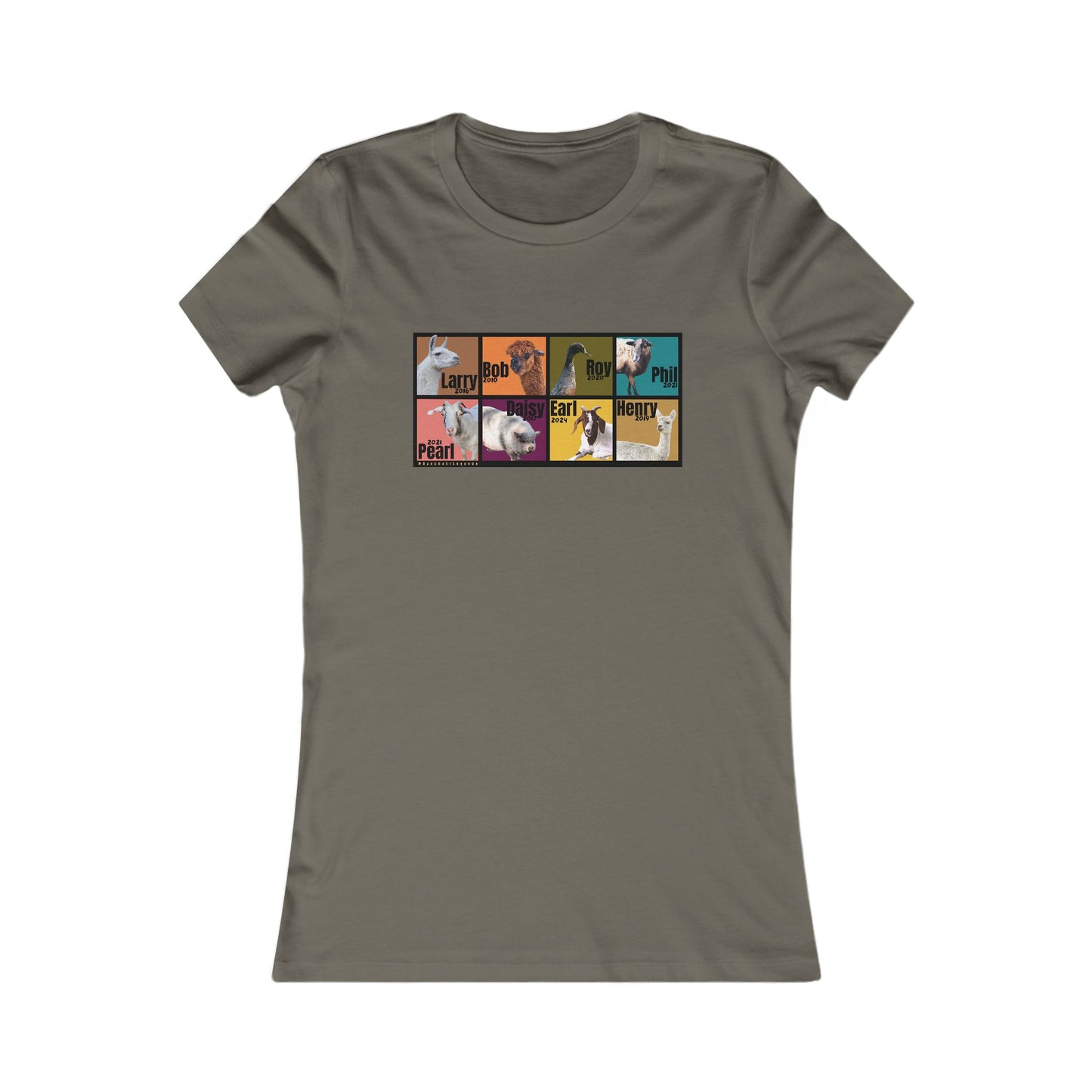 THE WHOLE GANG - WOMENS TEE - EARTH TONES