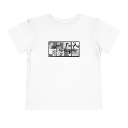 THE WHOLE GANG - TODDLER TEE -  BLACK & WHITE