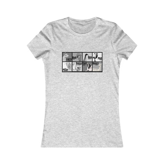 THE WHOLE GANG - WOMEN'S TEE - BLACK & WHITE