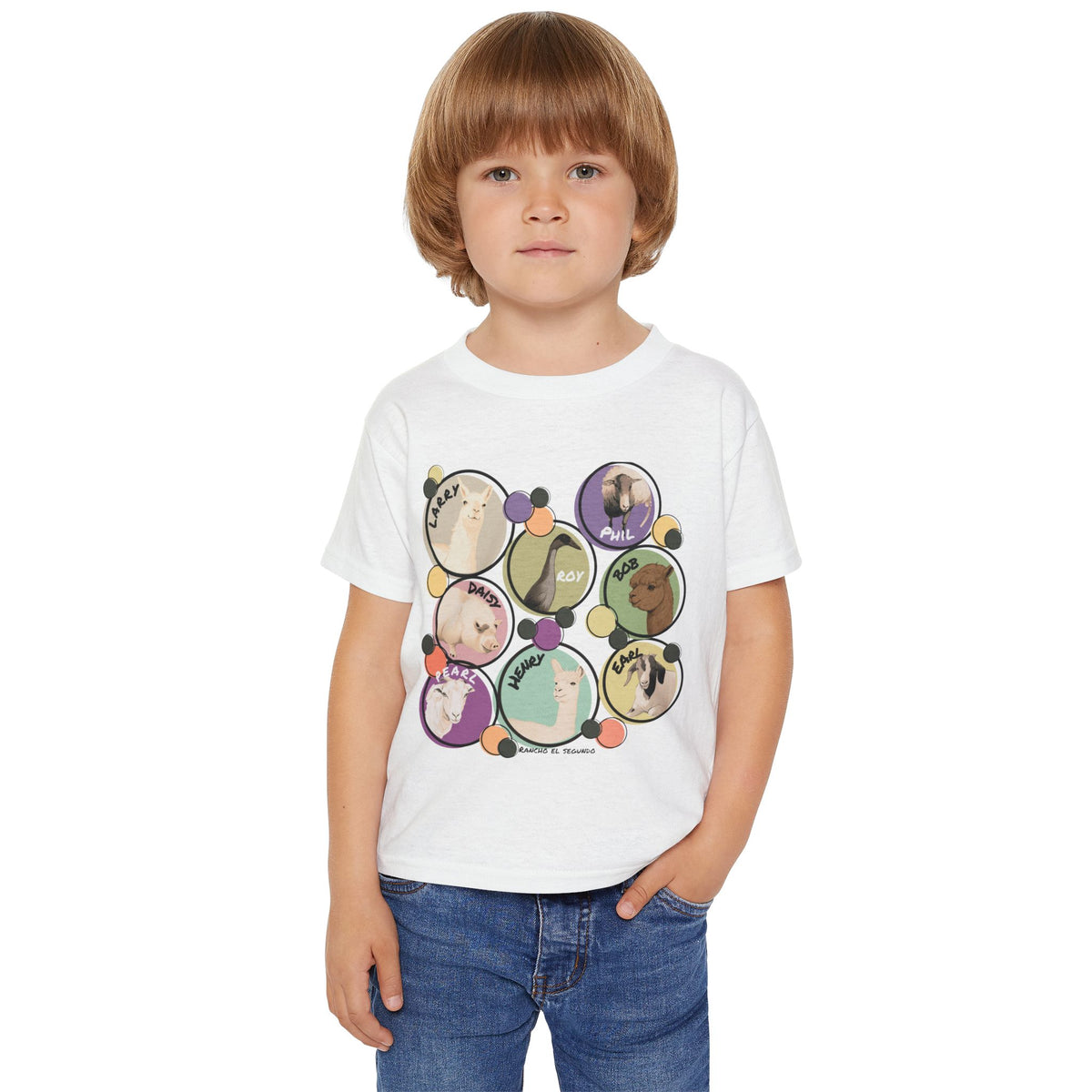 Toddler T-shirt - The Whole Gang  - Muted Colors