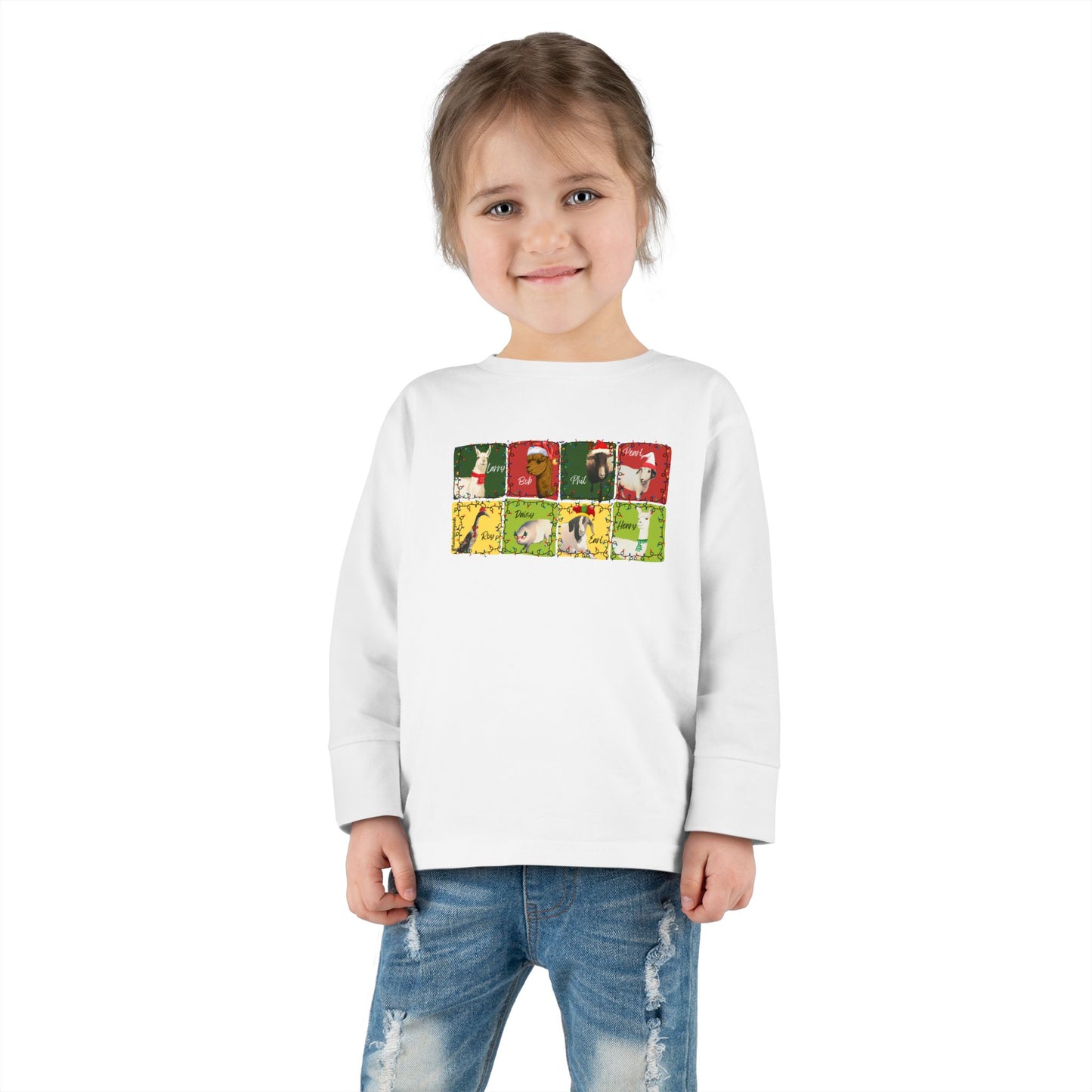 CHRISTMAS WITH THE WHOLE GANG - TODDLER LONG SLEEVE TEE