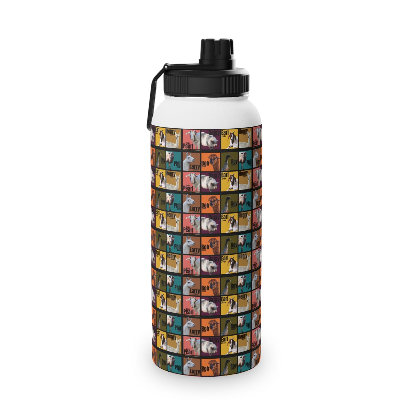 THE WHOLE GANG STAINLESS STEEL WATER BOTTLE - 12oz, 18oz, 32oz - EARTH TONES