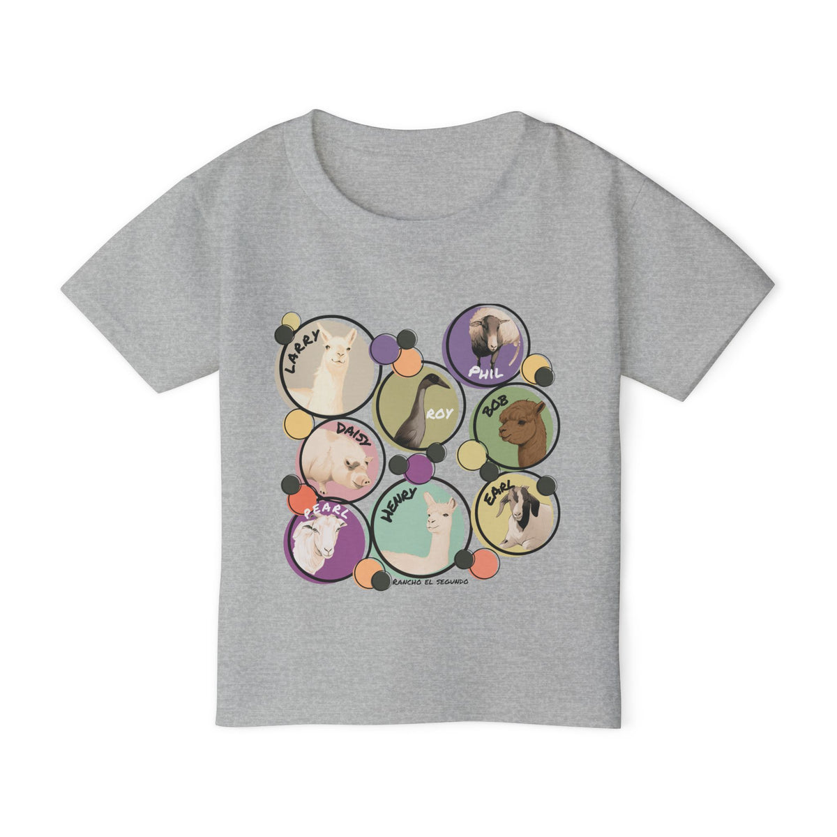 Toddler T-shirt - The Whole Gang  - Muted Colors