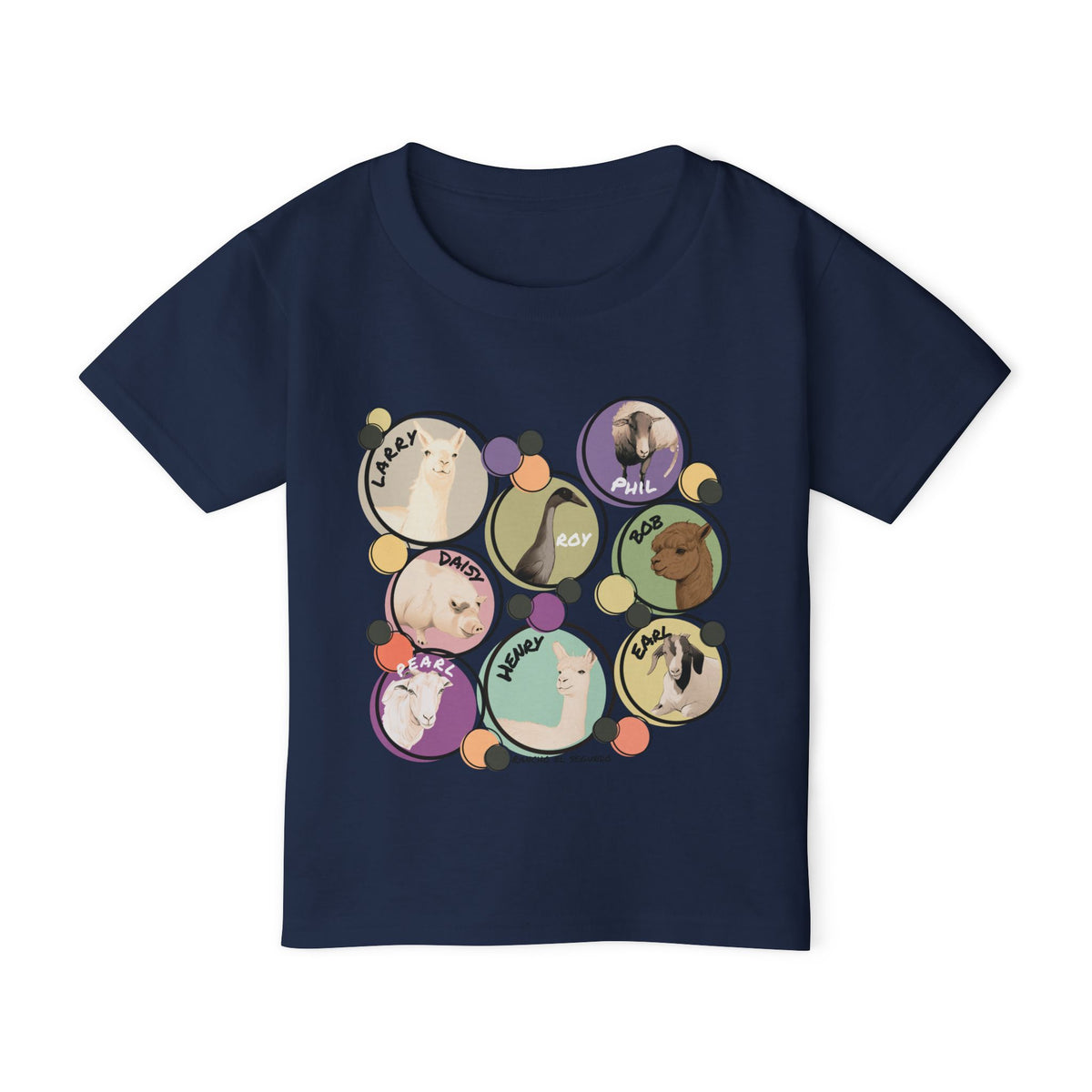 Toddler T-shirt - The Whole Gang  - Muted Colors