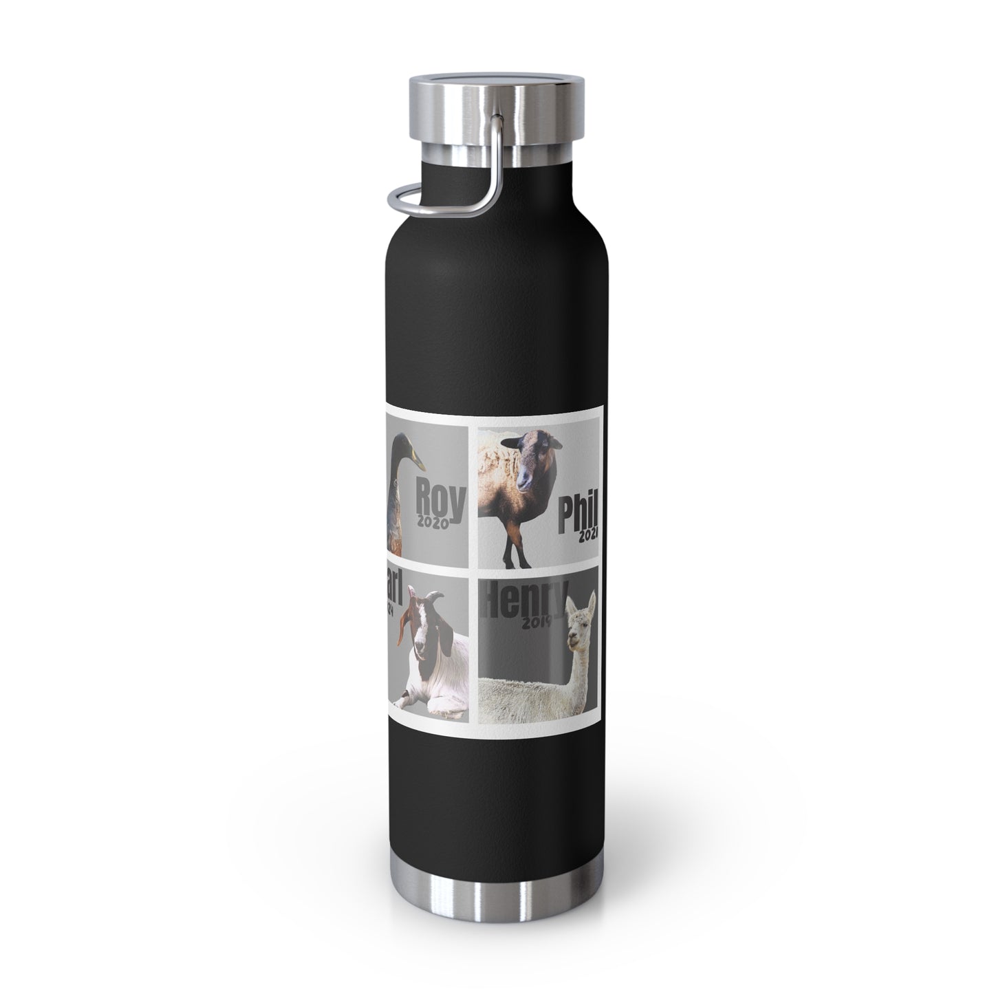 VACUUM INSULATED BOTTLE 22oz - THE WHOLE GANG - B&W AND COLOR