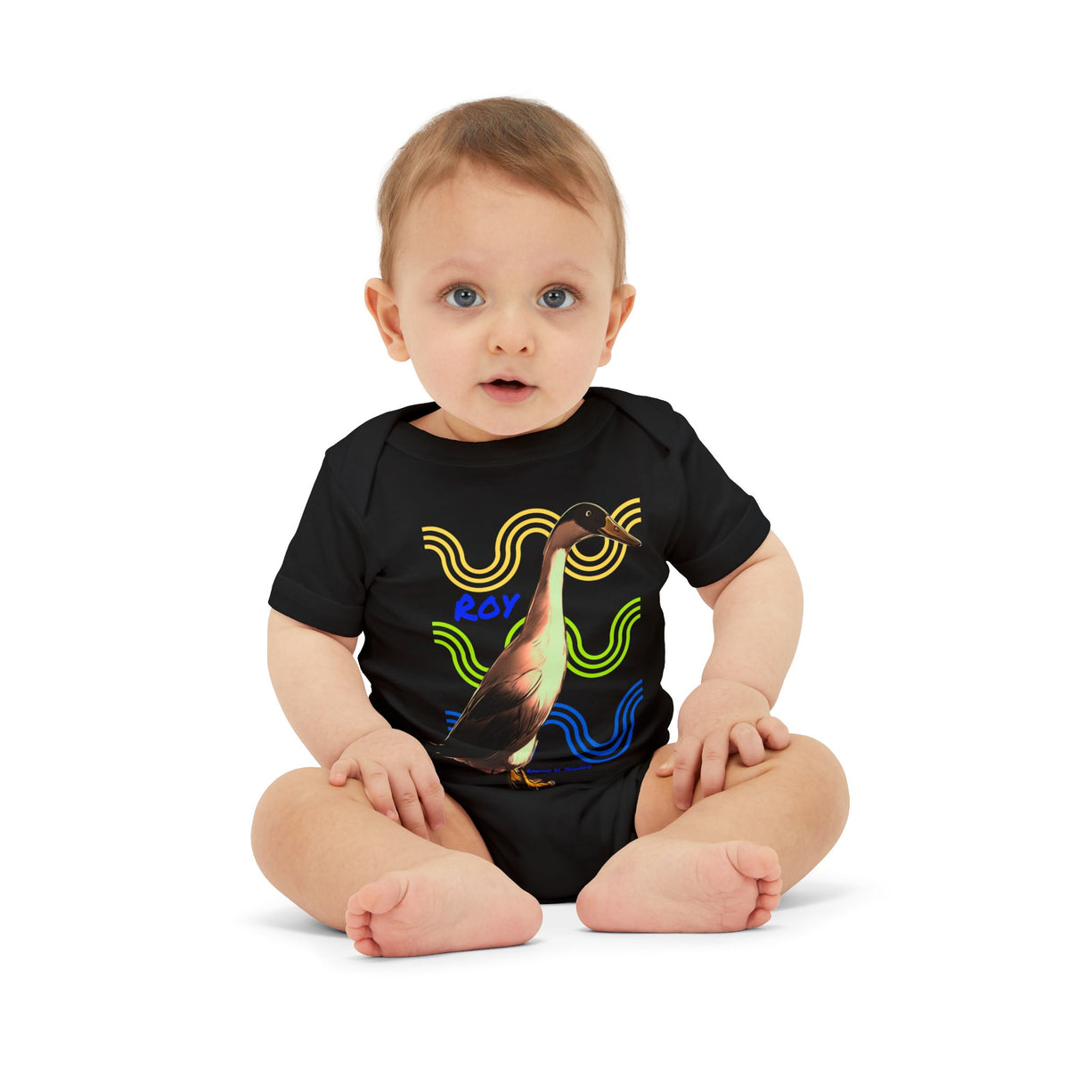 INFANT SHORT SLEEVE ONESIE - ROY - CALI SUN