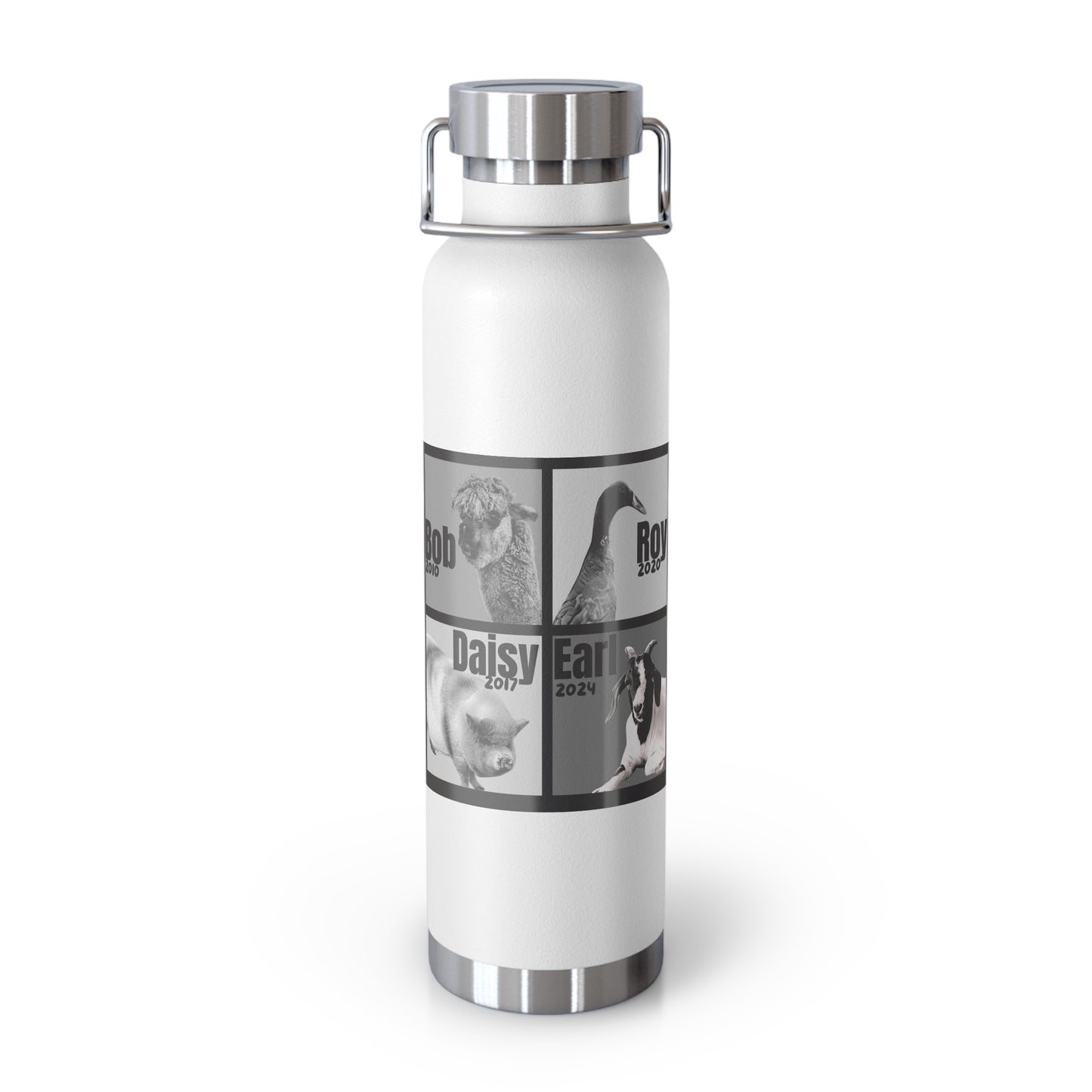 VACUUM INSULATED BOTTLE 22oz - THE WHOLE GANG - B&W