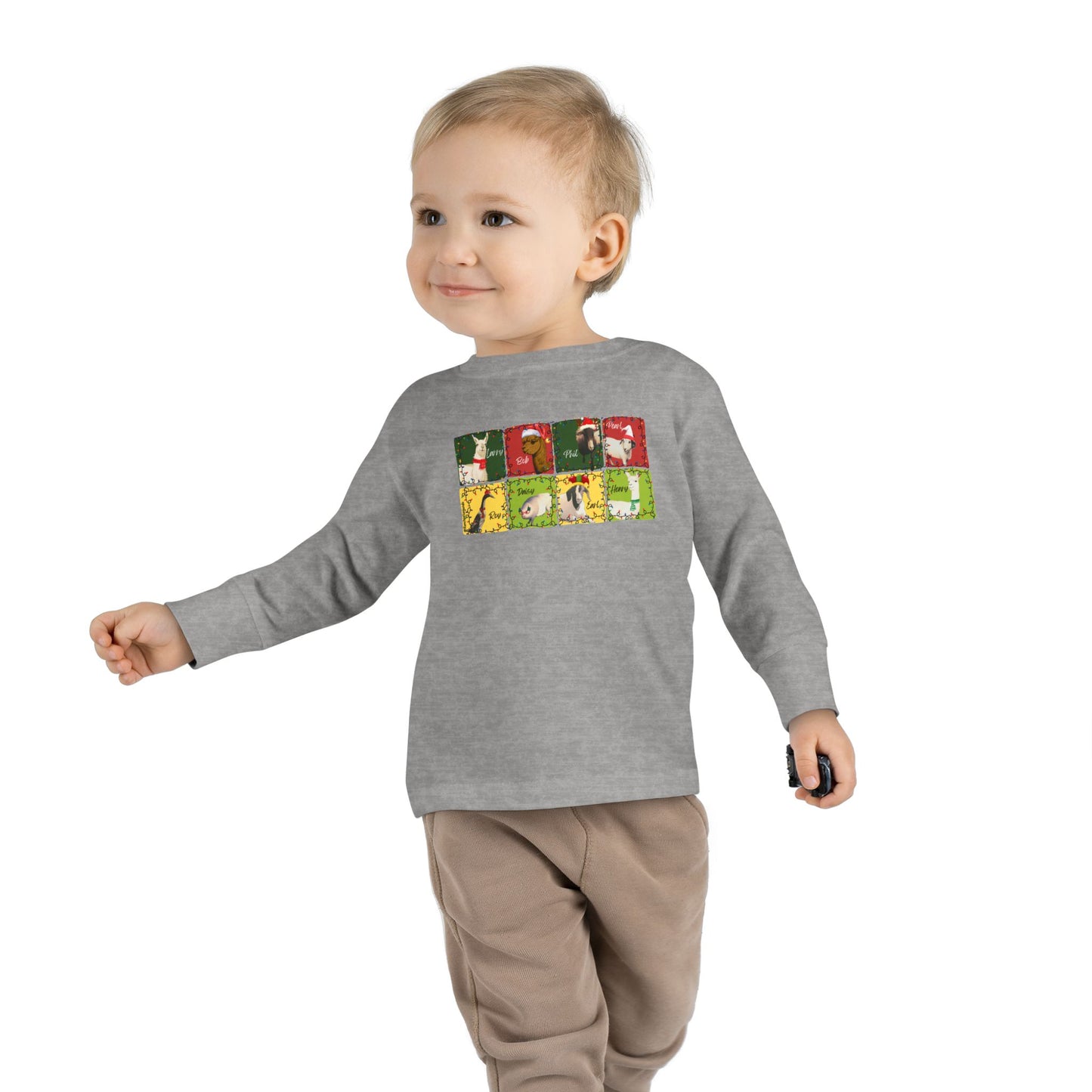 CHRISTMAS WITH THE WHOLE GANG - TODDLER LONG SLEEVE TEE