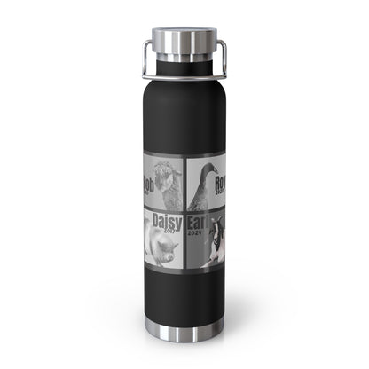 VACUUM INSULATED BOTTLE 22oz - THE WHOLE GANG - B&W