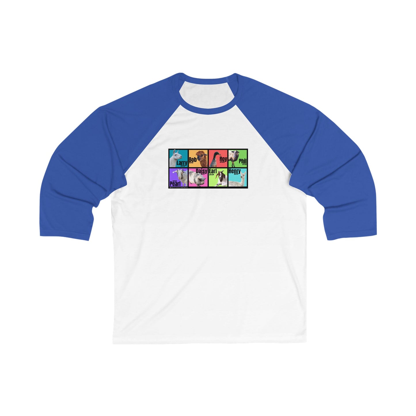 THE WHOLE GANG - ADULT  BASEBALL TEE - BOLD