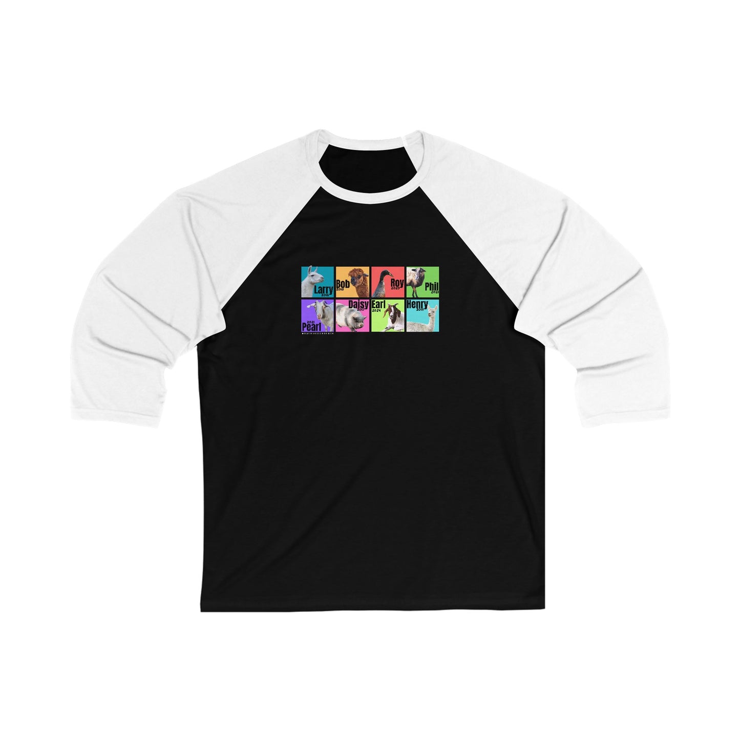 THE WHOLE GANG - ADULT  BASEBALL TEE - BOLD