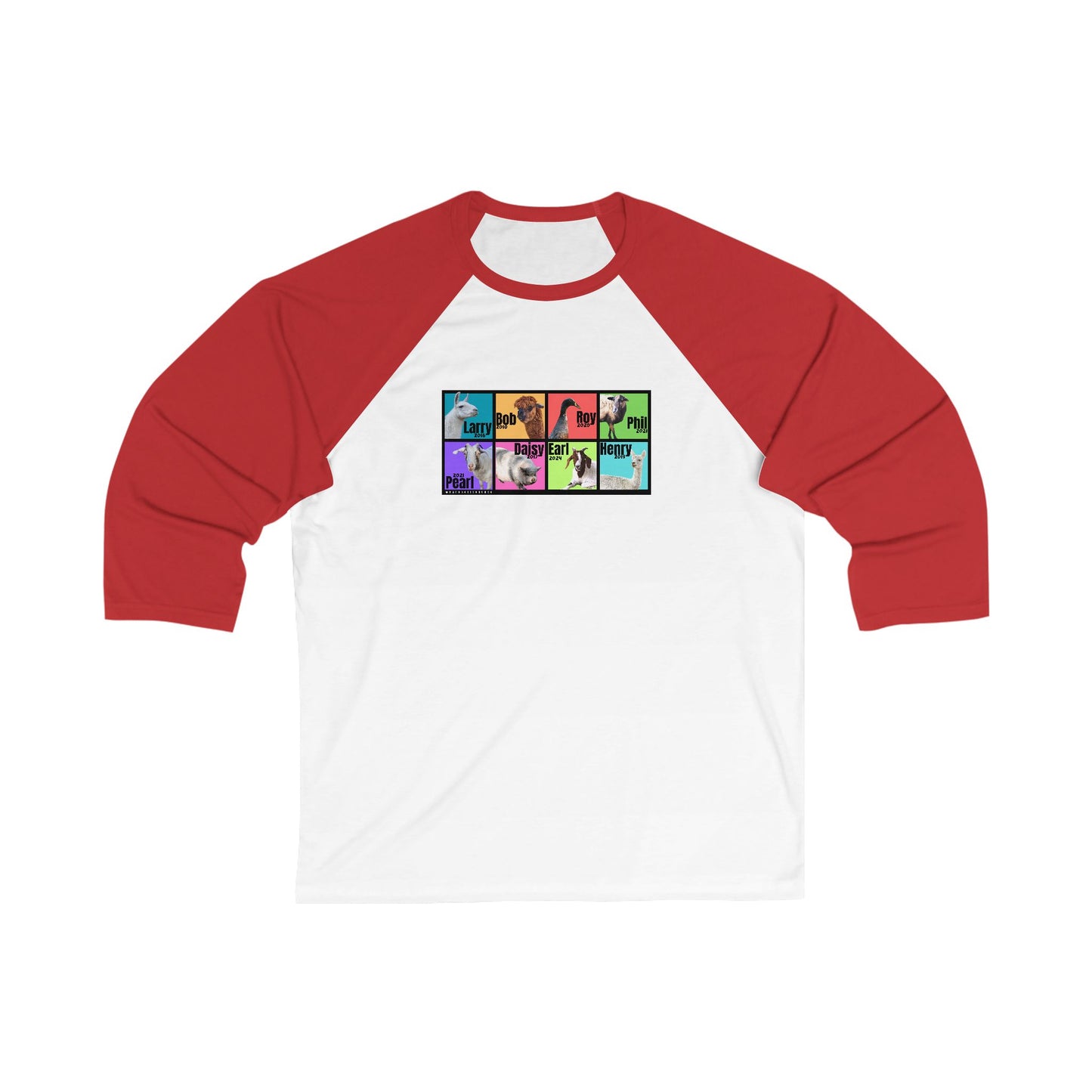 THE WHOLE GANG - ADULT  BASEBALL TEE - BOLD