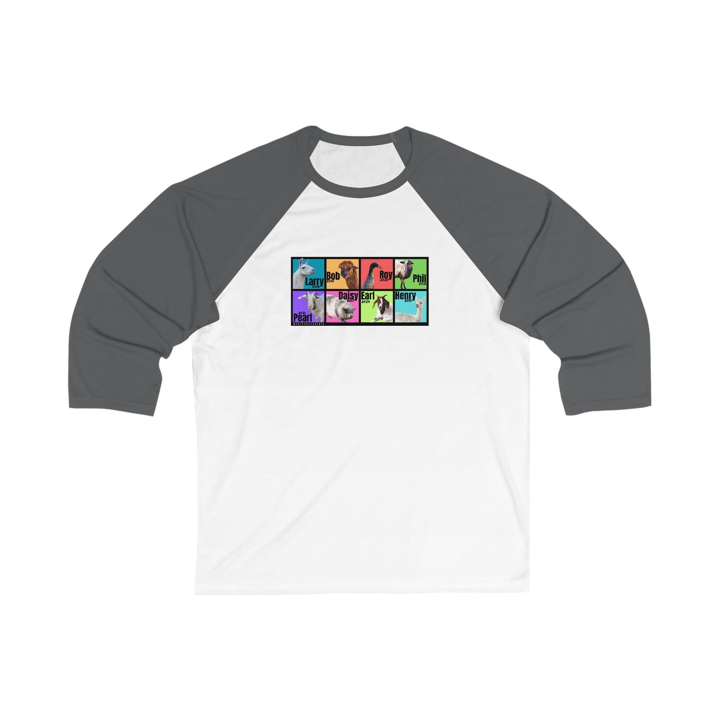 THE WHOLE GANG - ADULT  BASEBALL TEE - BOLD