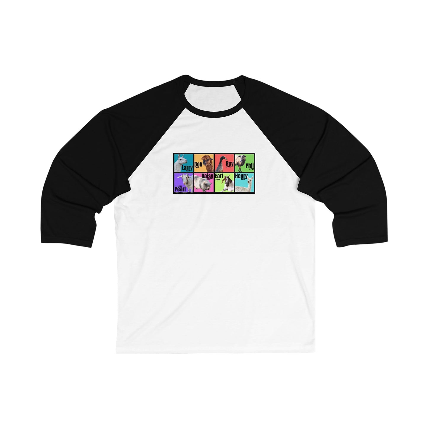 THE WHOLE GANG - ADULT  BASEBALL TEE - BOLD