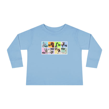 THE WHOLE GANG - LONG SLEEVE TEE - PASTEL