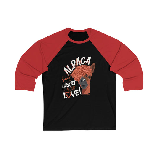 ALPACA YOUR HEART WITH LOVE - ADULT BASEBALL TEE