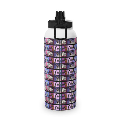 THE WHOLE GANG STAINLESS STEEL WATER BOTTLE - 12oz, 18oz, 32oz - PURPLE