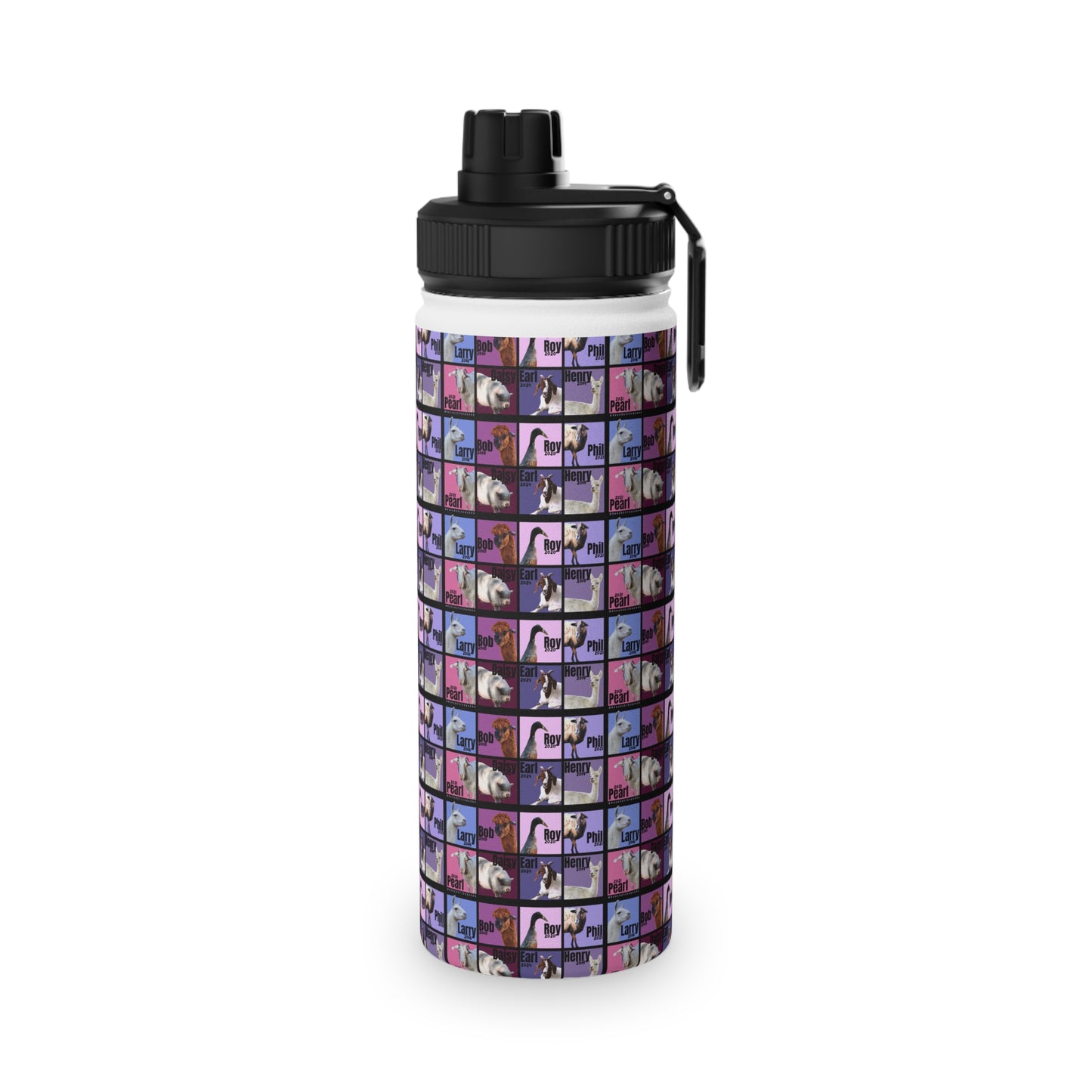 THE WHOLE GANG STAINLESS STEEL WATER BOTTLE - 12oz, 18oz, 32oz - PURPLE