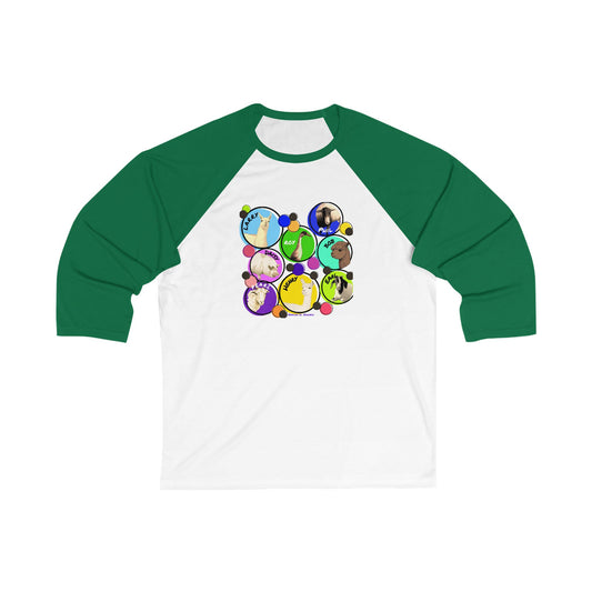 Cali Sun - Whole Gang - Baseball T-Shirt