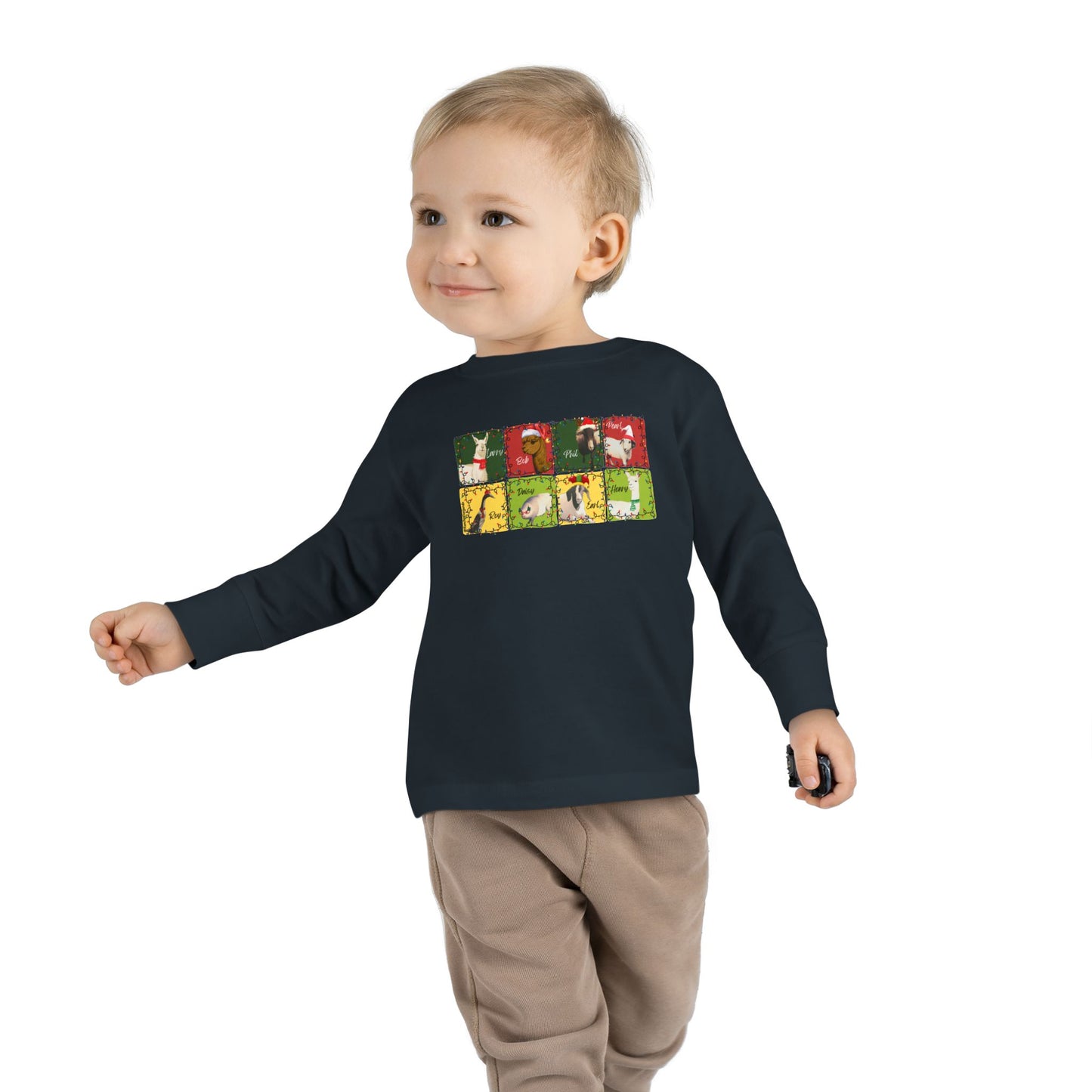 CHRISTMAS WITH THE WHOLE GANG - TODDLER LONG SLEEVE TEE
